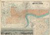 1932 or Showa 7 Japanese Map of Shanghai (w/photo of Bund)