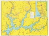 1973 Weekend Outdoor Fishing and Recreation Map of Shasta Lake, California