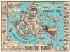 1966 Edith Shepherd Pictorial Map of Shelter Island, Long Island