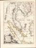1742 Coronelli Nolin Map of Southeast Asia (Siam, Thailand, Malaya, Laos, Vietnam)