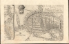 1689 Coronelli Map of Ayutthaya, Siam (Thailand)