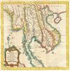 1750 Bellin Map of Southeast Asia:  Thailand, Vietnam, Cambodia