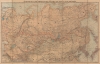 1919 Stanford Map of Russia and the Trans-Siberian Railway