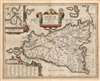 1662 Jansson Map of Ancient Sicily
