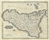 1828 Malte-Brun Map of Sicily