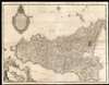 1779 Orcel / Schmettau Folding Wall Map of Sicily, Italy