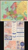 1939 Sears and Roebuck Map of the Predicted Theatre of World War Two
