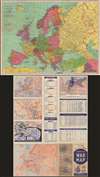 Rand McNally standard map of Europe./ Sears Silvertone radio European War Map. - Main View Thumbnail