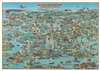 1990 Rheault Pictorial Map of Singapore