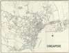 1933 Printers Limited Map of Singapore City