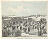 1861 Valentine View of the Skating Pond in Central Park, New York