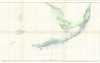1860 U. S. Coast Survey Chart or Triangulation Map of the Florida Keys