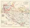 1916 Evans Ethnographic Map of Yugoslavia Published During World War I