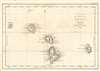 1774 Benard / Hawkesworth Map of the Society Islands