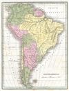 1835 Bradford Map of South America