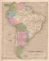 1846 Bradford Map of South America