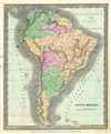 1833 Burr Map of South America