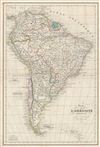 1843 Delamarche Map of South America