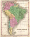 1827 Finley Map of South America