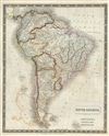 1835 Hall Map of South America