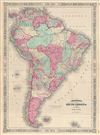 1866 Johnson Map of South America
