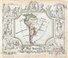 1846 Lowenberg Whimsical Map of South America