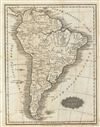 1828 Malte-Brun Map of South America