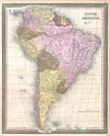 1850 Mitchell Map of South America