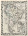 1872 Mitchell Map of South America