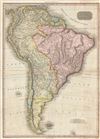1818 Pinkerton Map of South America