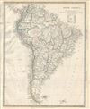1842 S.D.U.K. Map of South America