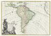 1762 Janvier Map of South America