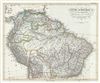 1850 Perthes Map of the Northern South America