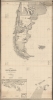 1886 Imray Blueback Nautical Map of Argentina, Chile, Antarctica