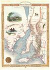 1851 Tallis and Rapkin Map of South Australia, Australia