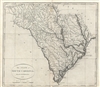 1796 John Reid Map of South Carolina  - one of the earliest obtainable maps of South Carolina