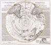 1741 Covens and Mortier Map of the Southern Hemisphere ( South Pole, Antarctic)