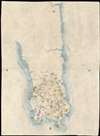 1874 Sudo Manuscript Map of the Tribes of Southern Taiwan / Formosa