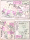 1873 Beers Map of Southampton, Bridgeampton and Sag Harbor, Long Island, New York