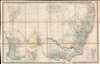 1851 Wyld 'Gold Rush' Map of Southeast Australia: New South Wales, Victoria