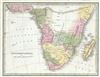 1835 Bradford Map of Southern Africa