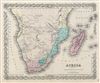 1856 Colton Map of Southern Africa