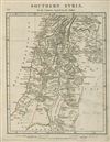 1828 Arrowsmith Map of Southern Syria, Israel, Jordan and Palestine