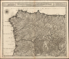 1700 / 1719 Joachim Ottens Four-Sheet Map of Spain and Portugal