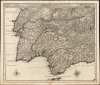 1700 / 1719 Joachim Ottens Four-Sheet Map of Spain and Portugal