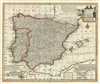1747 Bowen Map of Spain and Portugal