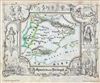 1846 Lowenberg Whimsical Map of Spain and Portugal