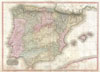 1818 Pinkerton Map of Spain and Portugal