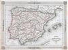 1852 Vuillemin Map of Spain and Portugal