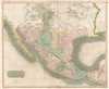 1814 Thomson Map of Mexico and Texas